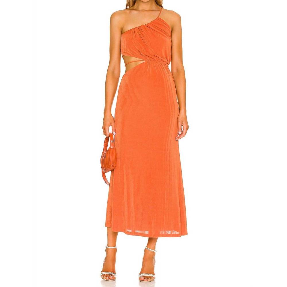 NEW MISHA adara midi dress in apricot
